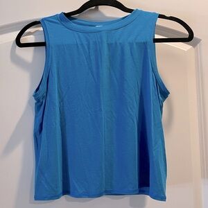 Like New Size 2 Blue Lululemon Slight Crop Runner Tank